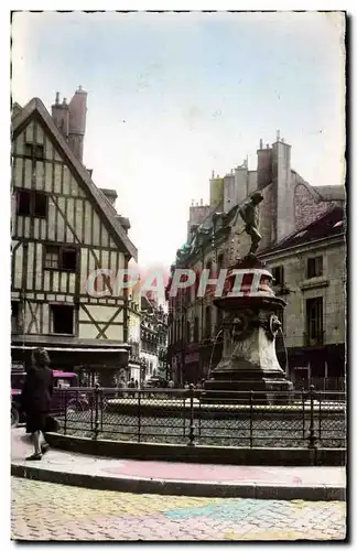 Dijon - Place Francais Rude et Rue des Forges - Ansichtskarte AK