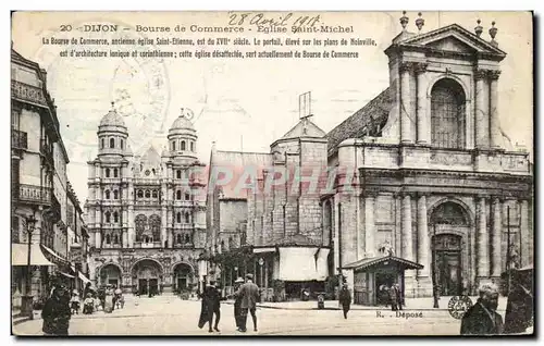 Dijon - Bourse de Commerce - Eglise Saint Michel - Ansichtskarte AK