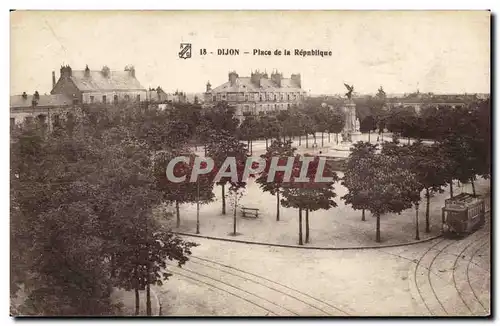 Dijon - Place de la Republique - Ansichtskarte AK