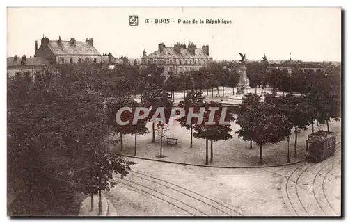 Dijon - Place de la Republique - Ansichtskarte AK