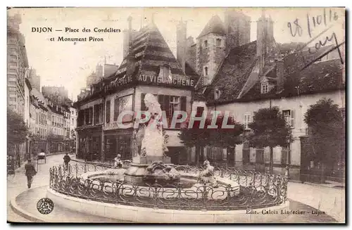 Dijon - Place des Cordeliers et Monument Piron - Ansichtskarte AK