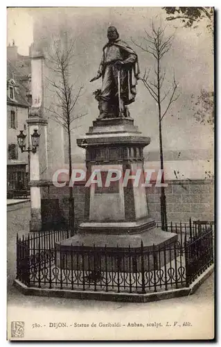 Dijon - Statue de Garibaldi - Ansichtskarte AK