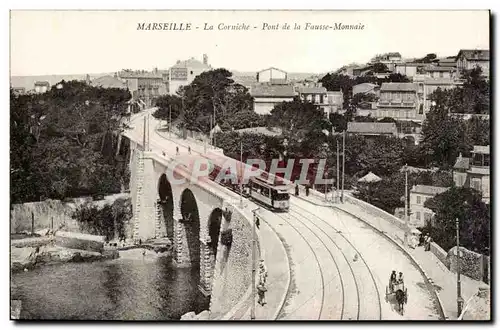 Marseille - La Corniche - Pont de la Fausse Monnaie - Ansichtskarte AK