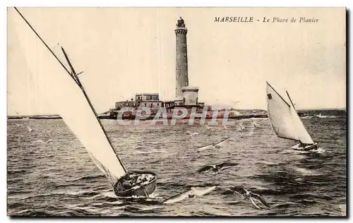 Marseille - Le Phare de Planier - voilier - sailboat - Cartes postales