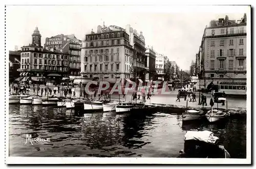 Marseille - Quai des Belges et la Canebiere - Ansichtskarte AK