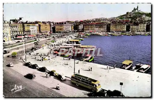 Marseille - Quai des Belges et Notre Dame de la Garde - Cartes postales