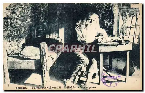 Marseille - Collection du Chateau d&#39If - L&#39abbe Faria dans son prison - Cartes postales