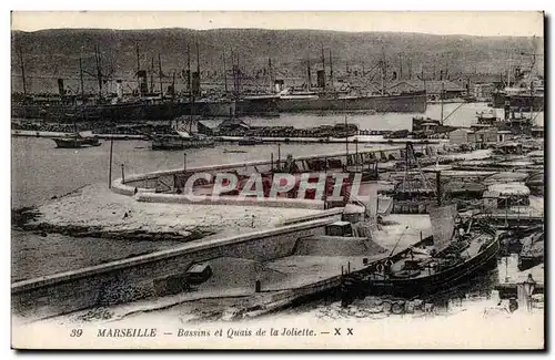 Marseille - Bassins et Quai de la Joliette - Cartes postales