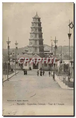 Marseille - Exposition Coloniale - Tour de l&#39 Annam - Cartes postales