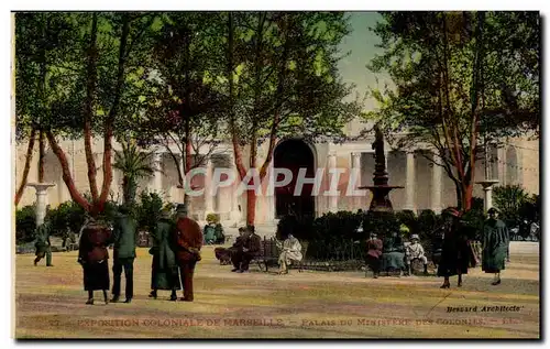 Marseille - Exposition Coloniale - Palais du Ministere des Colonies - Ansichtskarte AK