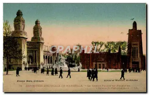 Marseille - Exposition Coloniale - Palais de l&#39Afrique Occidentale - Africa - Cartes postales