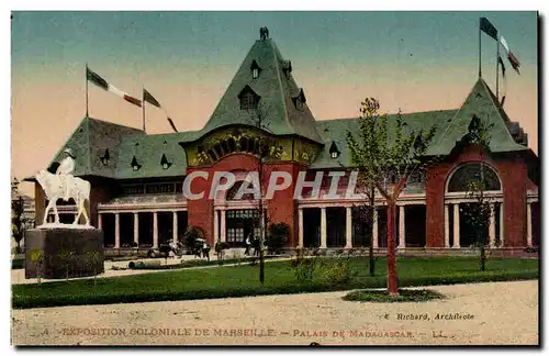 Marseille - Exposition Coloniale - Palais de Madagascar Malagasy - Cartes postales