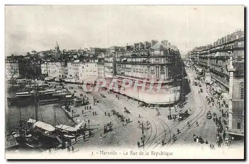 Marseille - La Rue de la Republique - Cartes postales