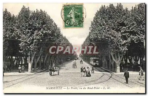 Marseille - Le Prado - Vu du Rond Pont - Cartes postales