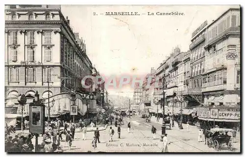 Marseille - La Cannebiere - Cartes postales