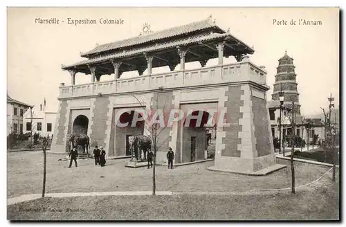 Marseille - Exposition Coloniale 1922 - Porte de l&#39Annam Elephant - Ansichtskarte AK