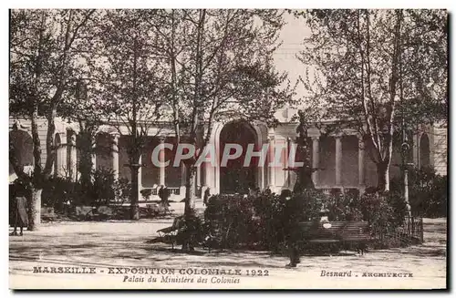 Marseille - Exposition Coloniale 1922 - Palais du Ministere des Colonies Ansichtskarte AK