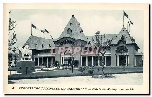 Marseille - Exposition Coloniale 1922 - Palais de Madagascar Ansichtskarte AK