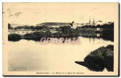 Mezieres - La Meuse et le Quai du Sepulcre - Cartes postales