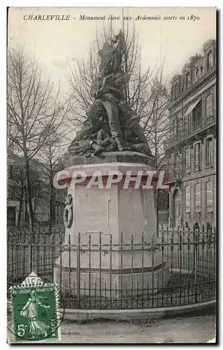 Charleville - Monument eleve aux Ardennais - Cartes postales