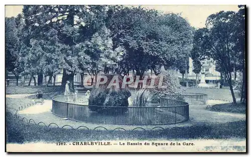 Charleville - Le Bassin du Square de la Gare - Cartes postales