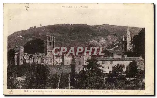 Alet les Bains - Vue sur les Ruines de la Cathedrale - Ansichtskarte AK