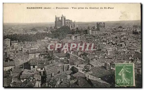 Narbonne - Panorama - Prise du Clocher de St Paul - Ansichtskarte AK