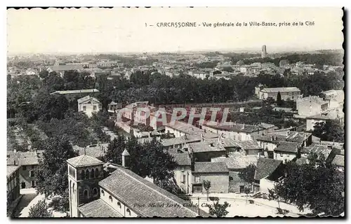 Carcassone - Vue Generale de la Ville Basse - Cartes postales