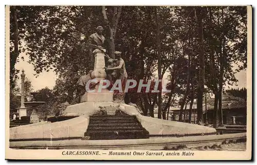 Carcassone - Monument Omer Sarraut Ancien maire - Cartes postales