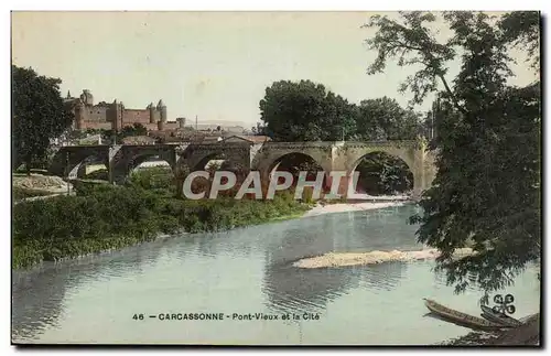 Carcassone - Pont Vieux et la Cite - Cartes postales