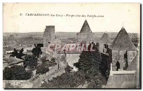Carcassone - Perspectives des Fortifications - Cartes postales