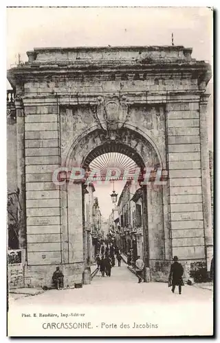 Carcassonne - Porte des Jacobins - Ansichtskarte AK