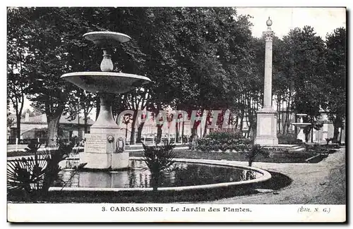Carcassonne - Le Jardin des Plantes - Cartes postales