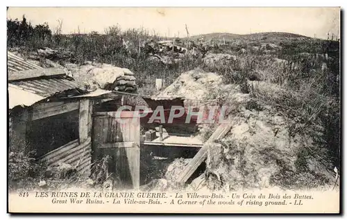 La Ville au Bois - Ruines du Village - Les Ruines de la Grande Guerre - Un Coin du bois des Buttes -