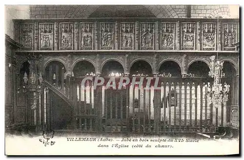 Villemaur - Jube en bois sculpte - Cartes postales