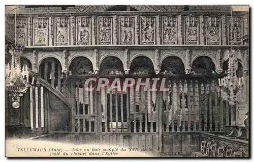 Villemaur - Jube en bois sculpte - Cartes postales