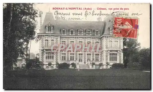 Rosnay l'Hopital - Chateau - Vue prise du Parc - Cartes postales