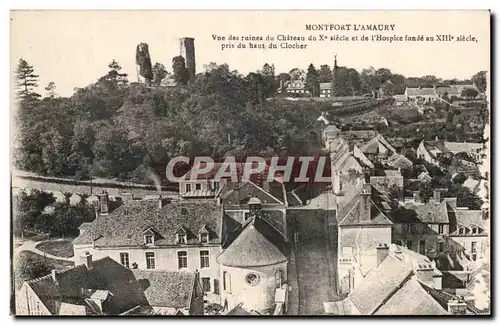 Montfort - L&#39Amaury - Vue des Ruines du Chateau - Cartes postales