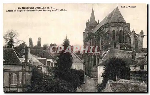 Montfort - L'Amaury - Abside de l'Eglise Comandee - Cartes postales