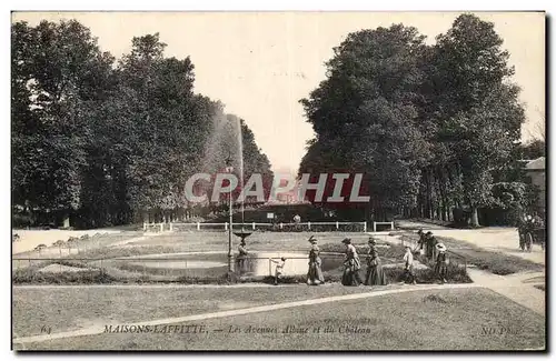 Maisons Laffitte - Les Avenues du Chateau Animee - Cartes postales