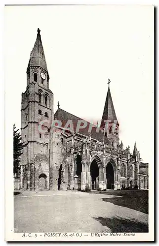 Poissy - L&#39Eglise Notre Dame Ansichtskarte AK