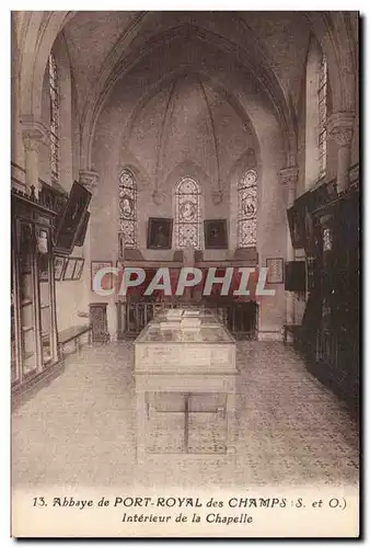 L&#39Abbaye de Port Royal - Interieur de la Chapelle Cartes postales