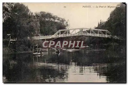 Poissy - Le Pont de Migneaux - Ansichtskarte AK