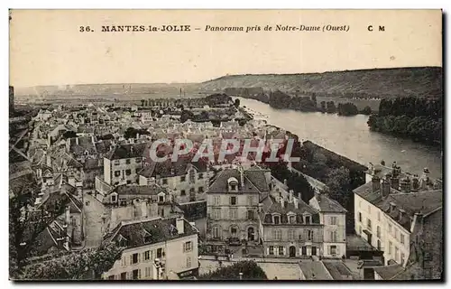 Mantes la Jolie - Panorama pris de Notre Dame - Cartes postales