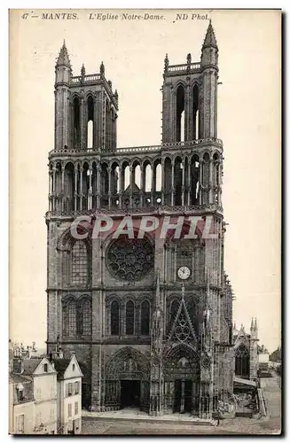 Mantes - L&#39Eglise Notre Dame - Cartes postales