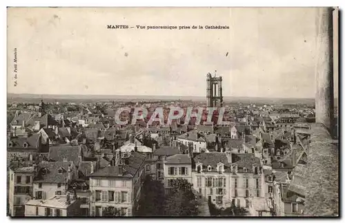 Mantes - Vue Panoramique prise de la Cathedrale - Ansichtskarte AK