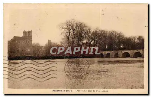 Mantes la Jolie - Panorama pris de l&#39Ile Limsy - Cartes postales