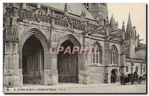 Poissy - Portail de l&#39Eglise - Cartes postales