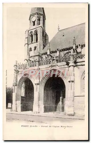Poissy - Portail de l&#39Eglise Notre Dame - Cartes postales