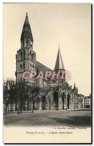 Poissy - L&#39Eglise Notre Dame - Ansichtskarte AK